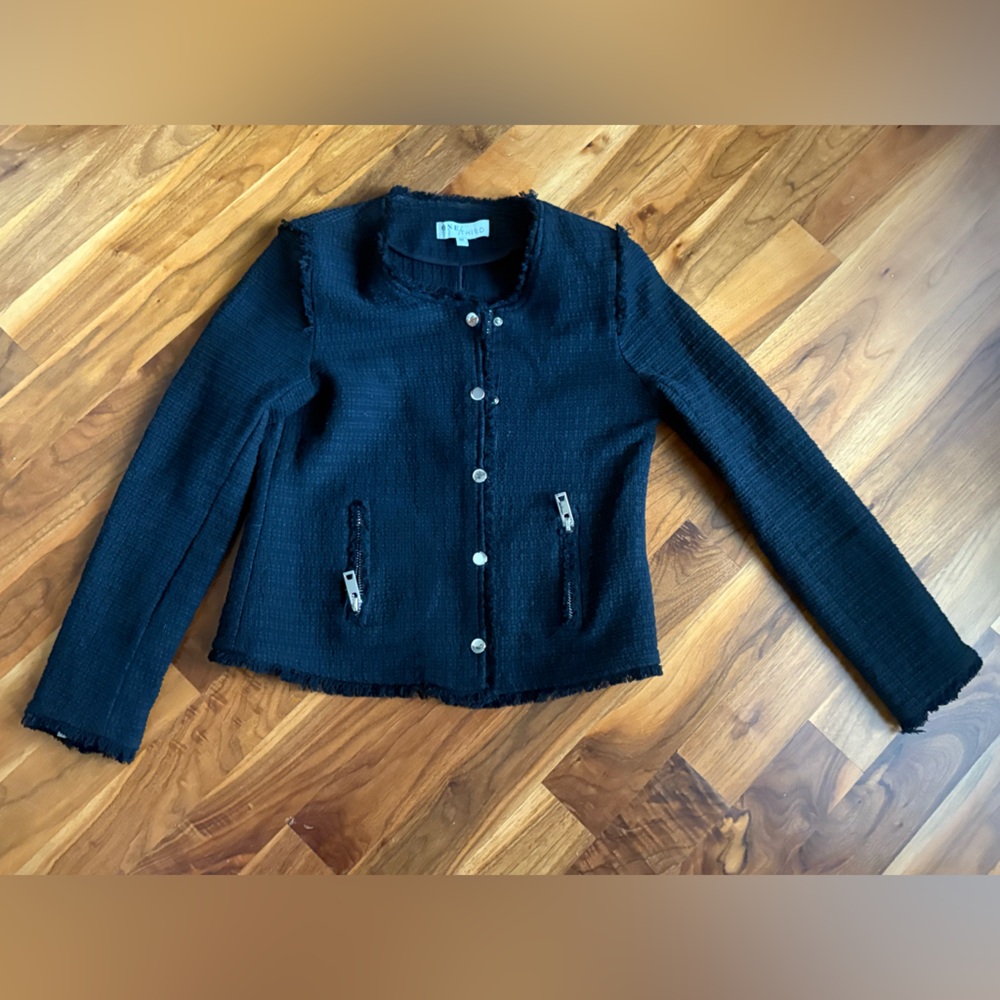 One Third Stylish Black Women's Jacket 01, ECU - Picture 11 of 13